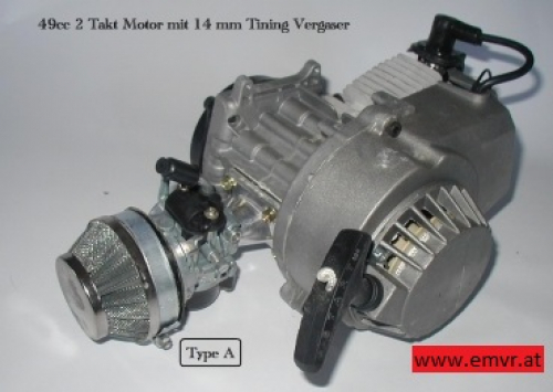 Motor 2 Takt 49cc Tuning Vergaser