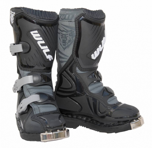 Wulf Motocrossstiefel Kinder schwarz